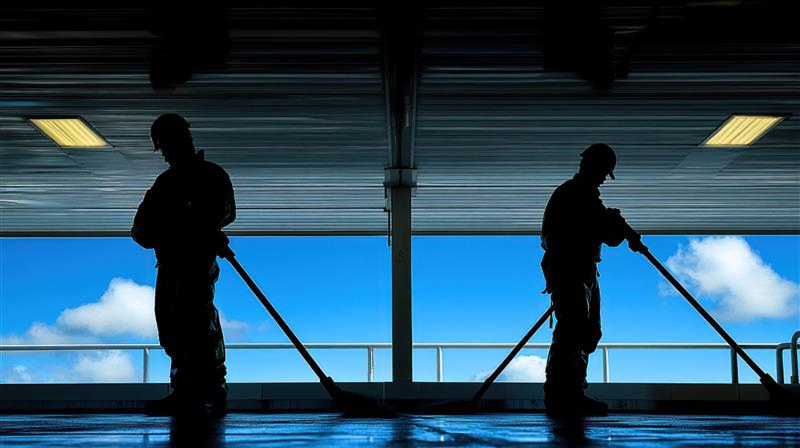 Professionell garagesopning i Östergötland – rent och välvårdat garage med modern städutrustning från Green Östergötland.